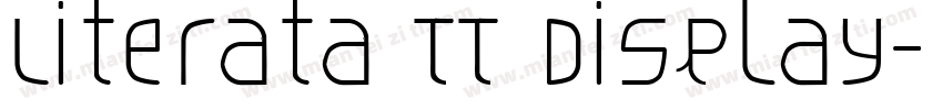 Literata TT Display字体转换